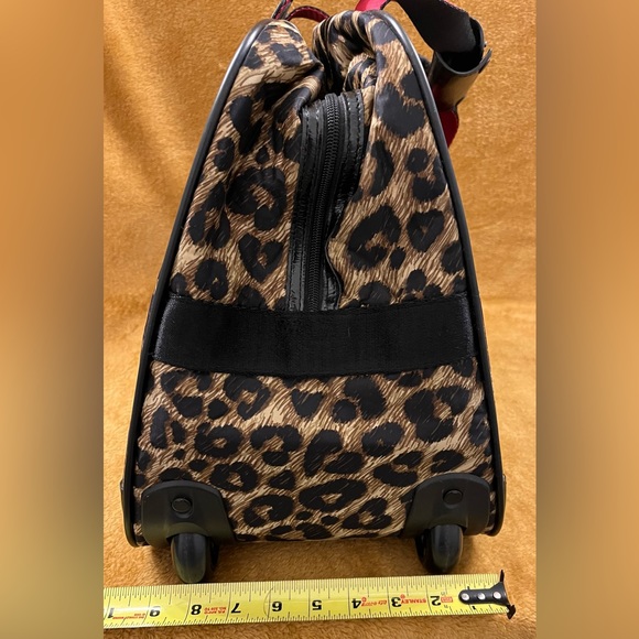 BRIGHTON AFRICA STORIES COLLECTION LEOPARD PRINT ROLLING WEEKENDER BAG - Picture 7 of 14